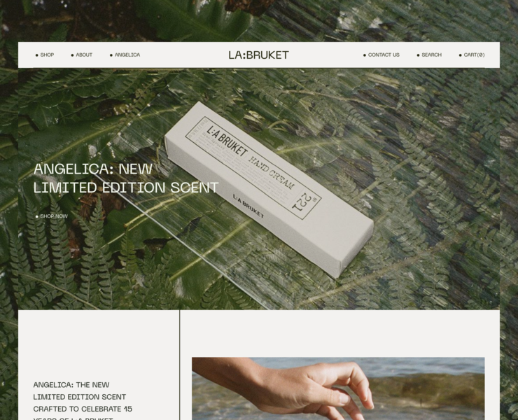 L:a Bruket | E-commerce redesign — Интерфейсы на Dprofile