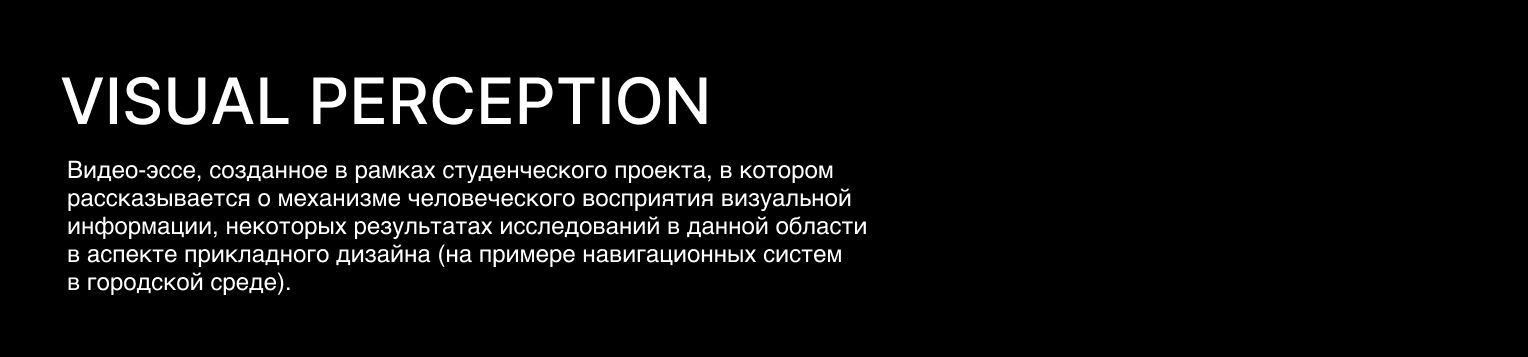 Visual perception [video-essay] — Изображение №1 — Иллюстрация на Dprofile