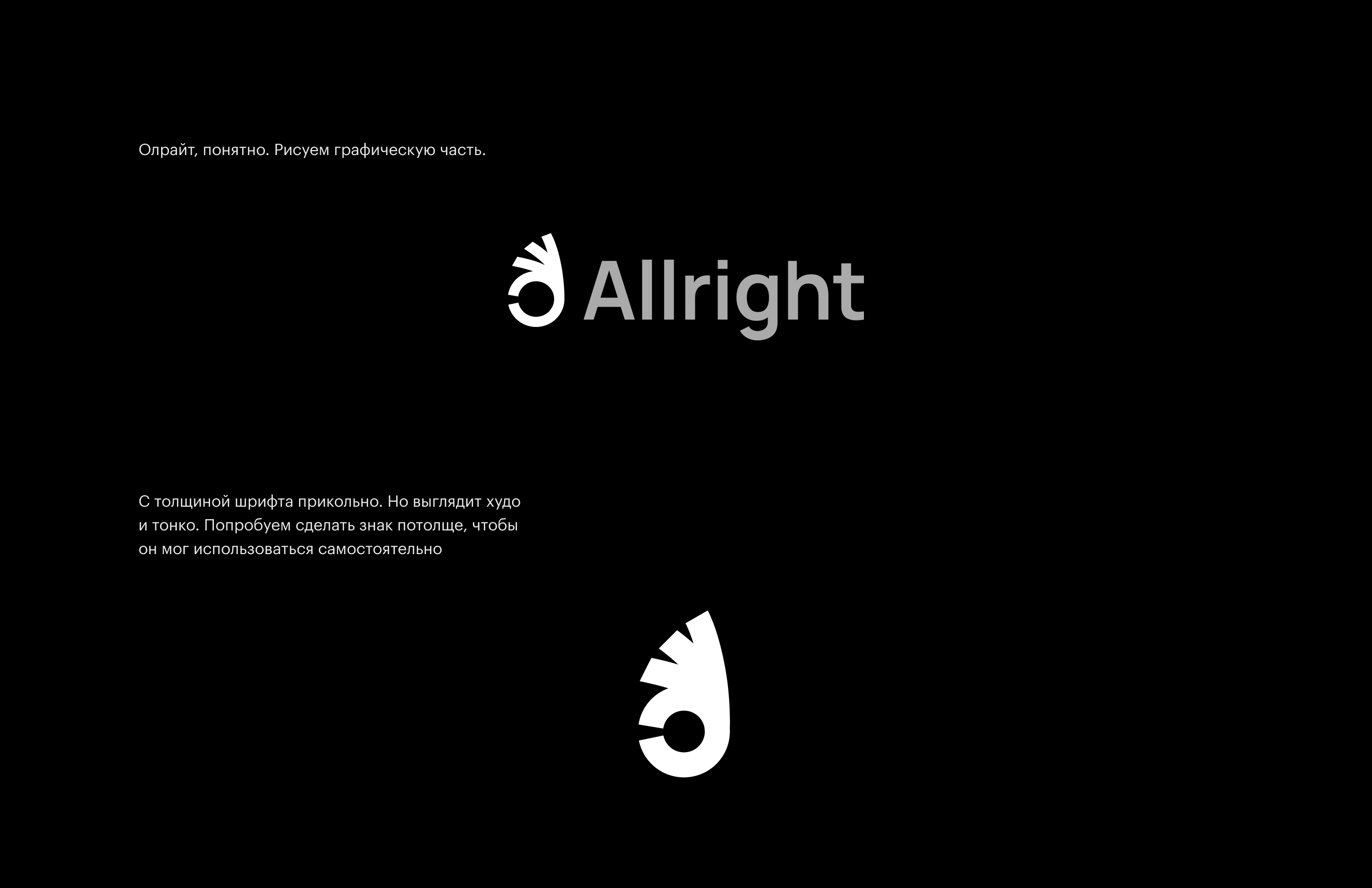 Allright – логотип для киберкоманды — Изображение №6 — Брендинг, Графика на Dprofile