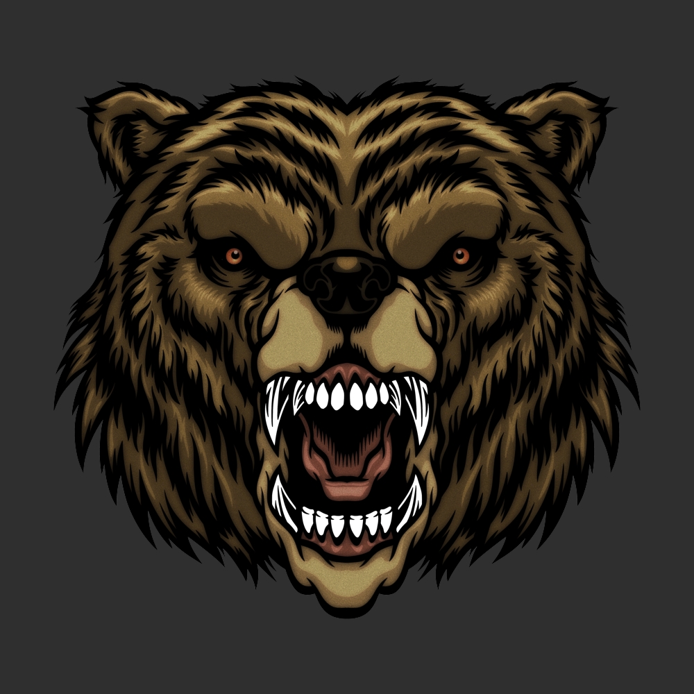 Angry bear — Изображение №1 — Иллюстрация, Графика на Dprofile