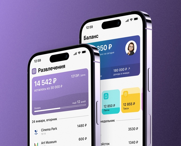 Приложение учёта финансов на Dprofile