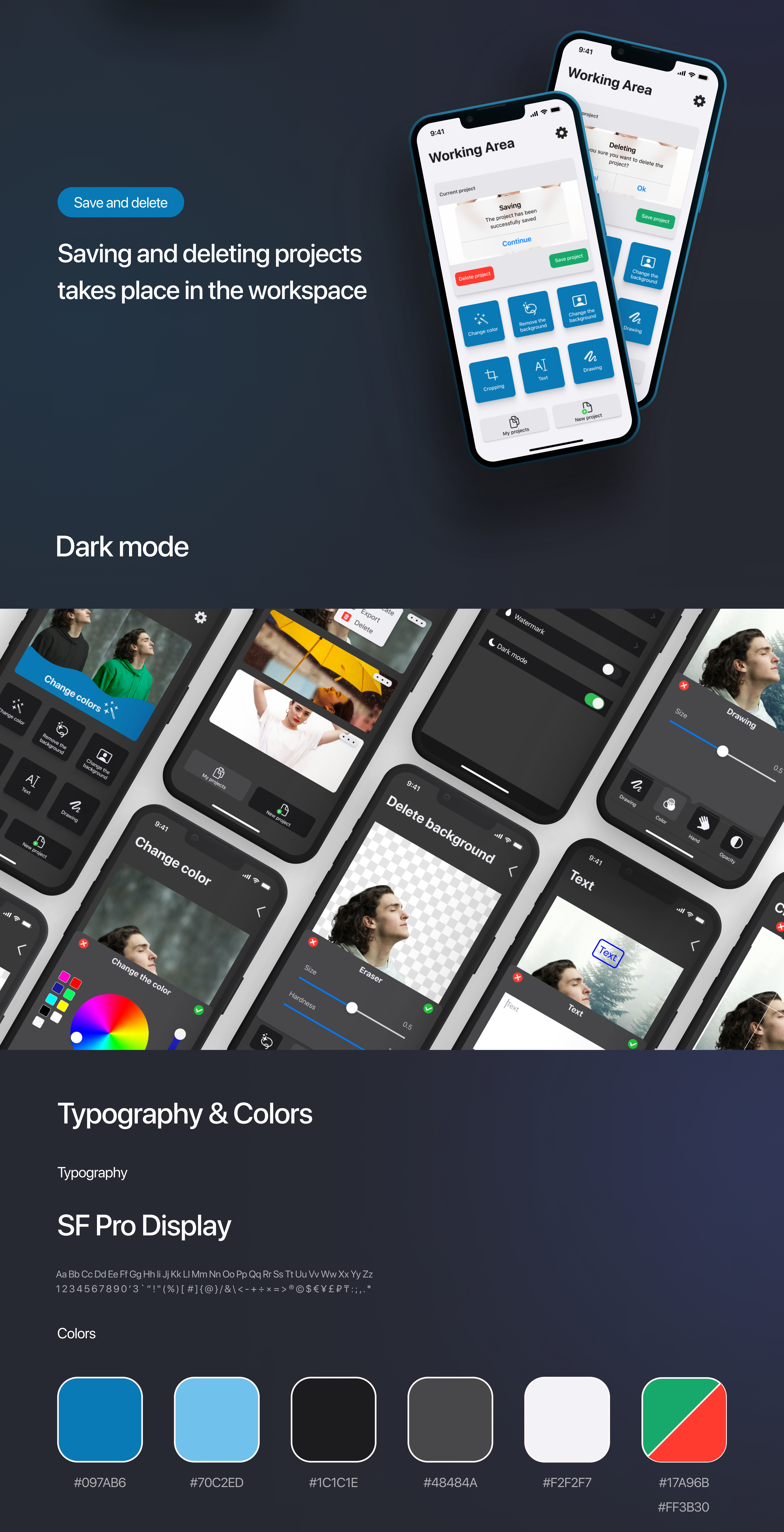 Concept of a mobile photo editor app "Paint Drop" — Изображение №7 — Интерфейсы на Dprofile