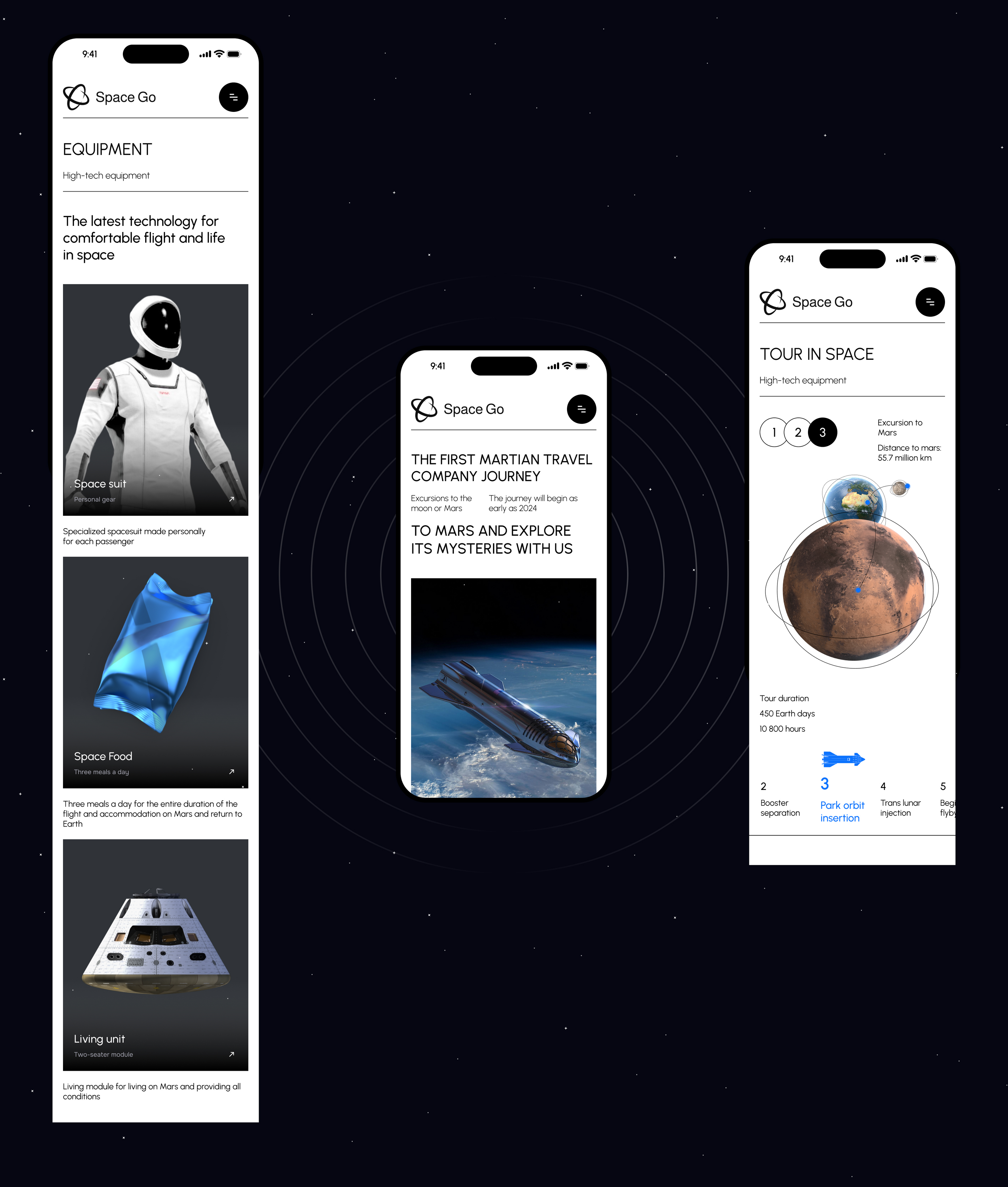 "Space GO" service for space travel — Изображение №8 — Интерфейсы на Dprofile