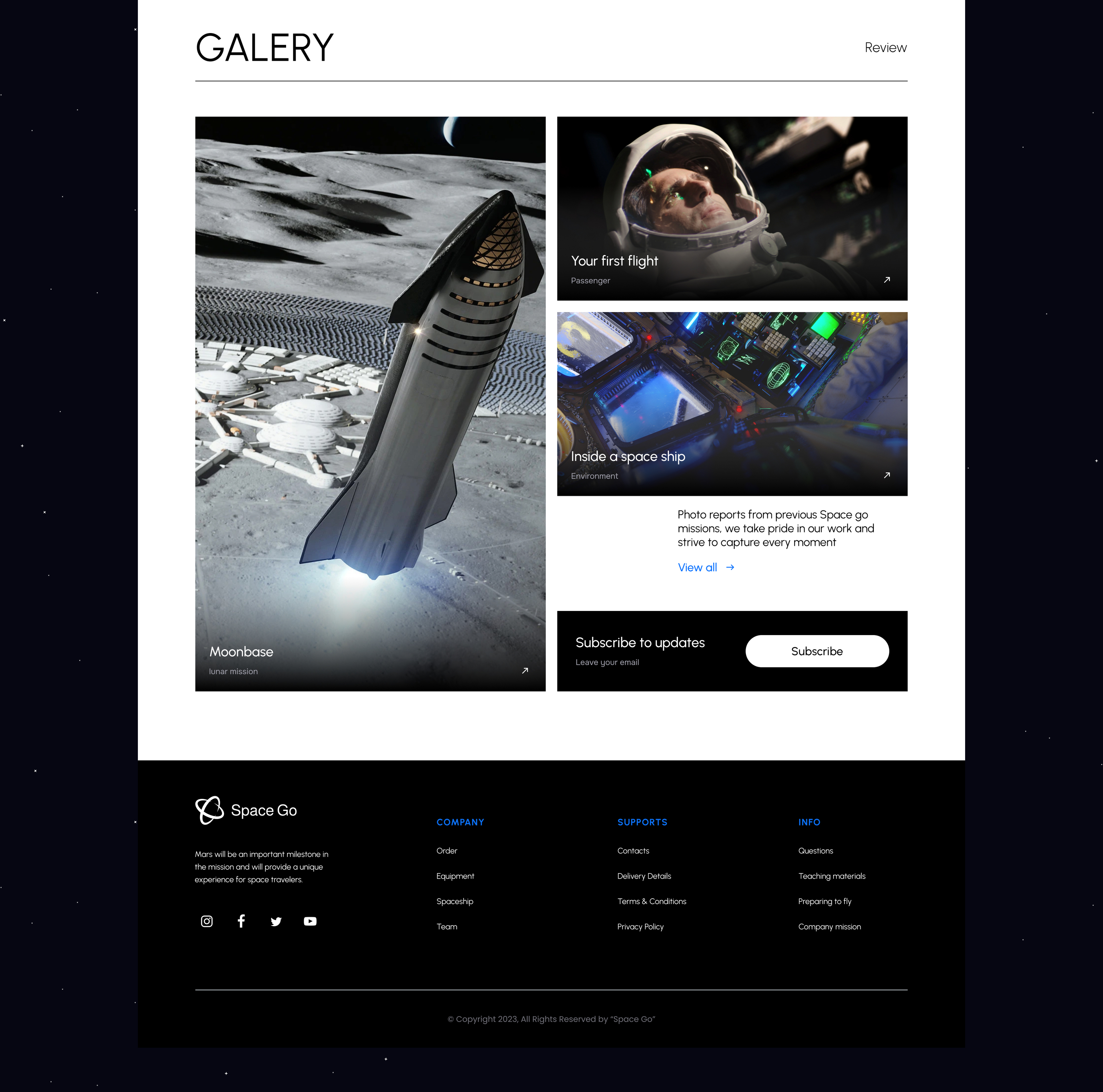 "Space GO" service for space travel — Изображение №7 — Интерфейсы на Dprofile