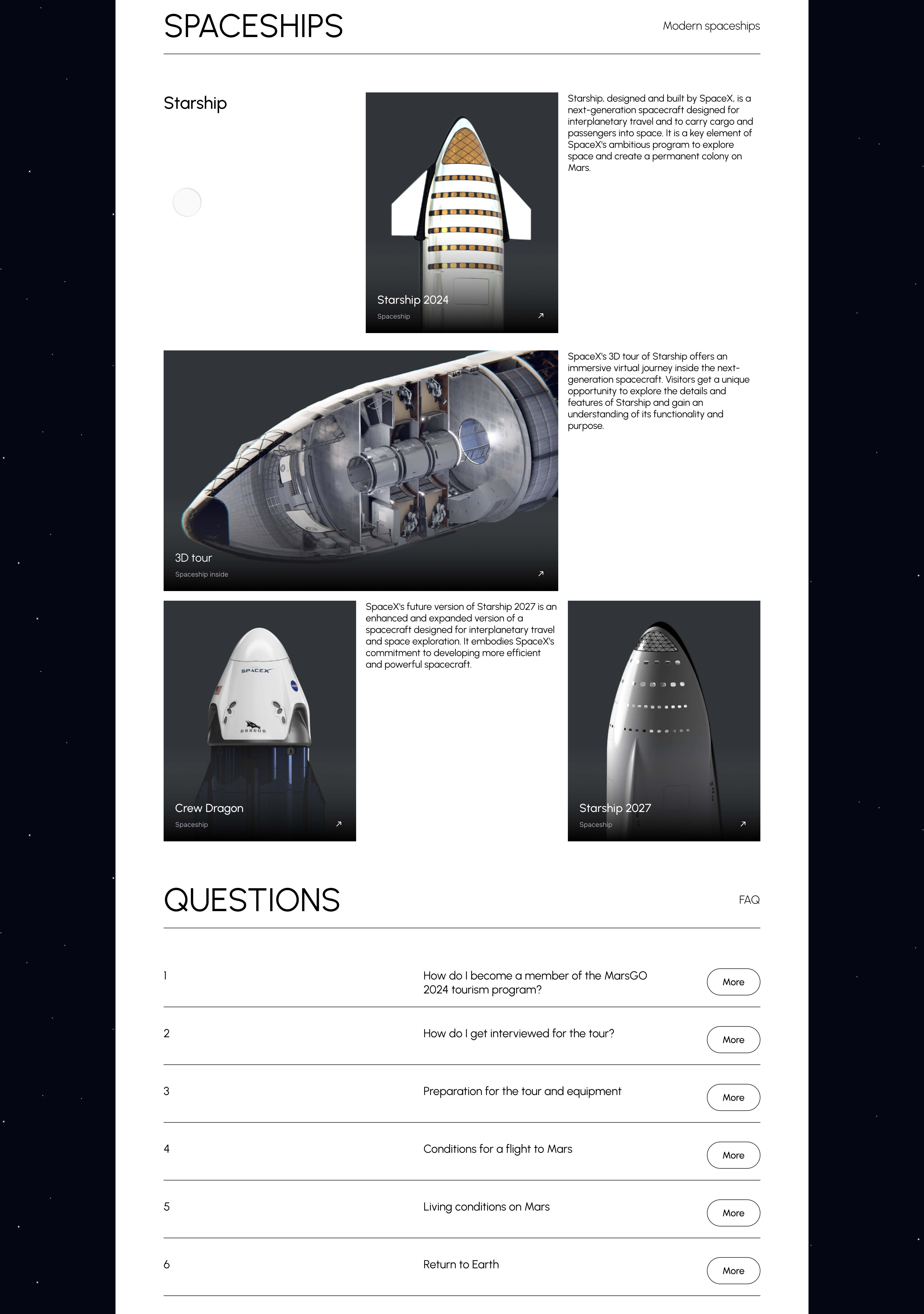 "Space GO" service for space travel — Изображение №5 — Интерфейсы на Dprofile