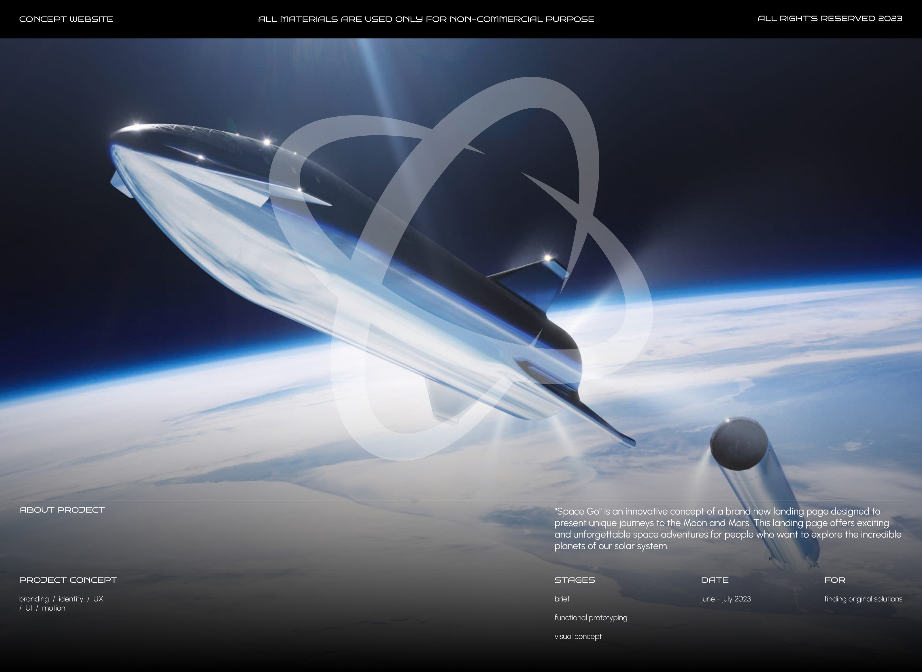 "Space GO" service for space travel — Изображение №1 — Интерфейсы на Dprofile