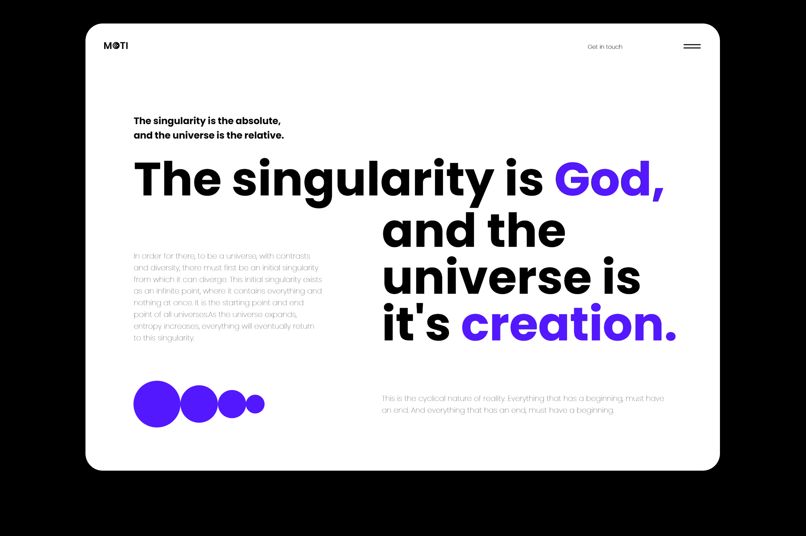 MOTI | Singularity Principle — Изображение №6 — Интерфейсы, Анимация на Dprofile