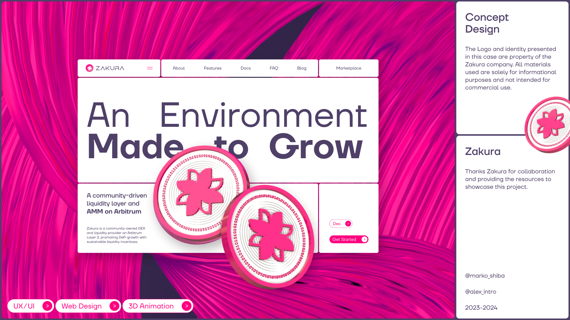 Zakura — Crypto Platform — Изображение №6 — Интерфейсы, Анимация на Dprofile