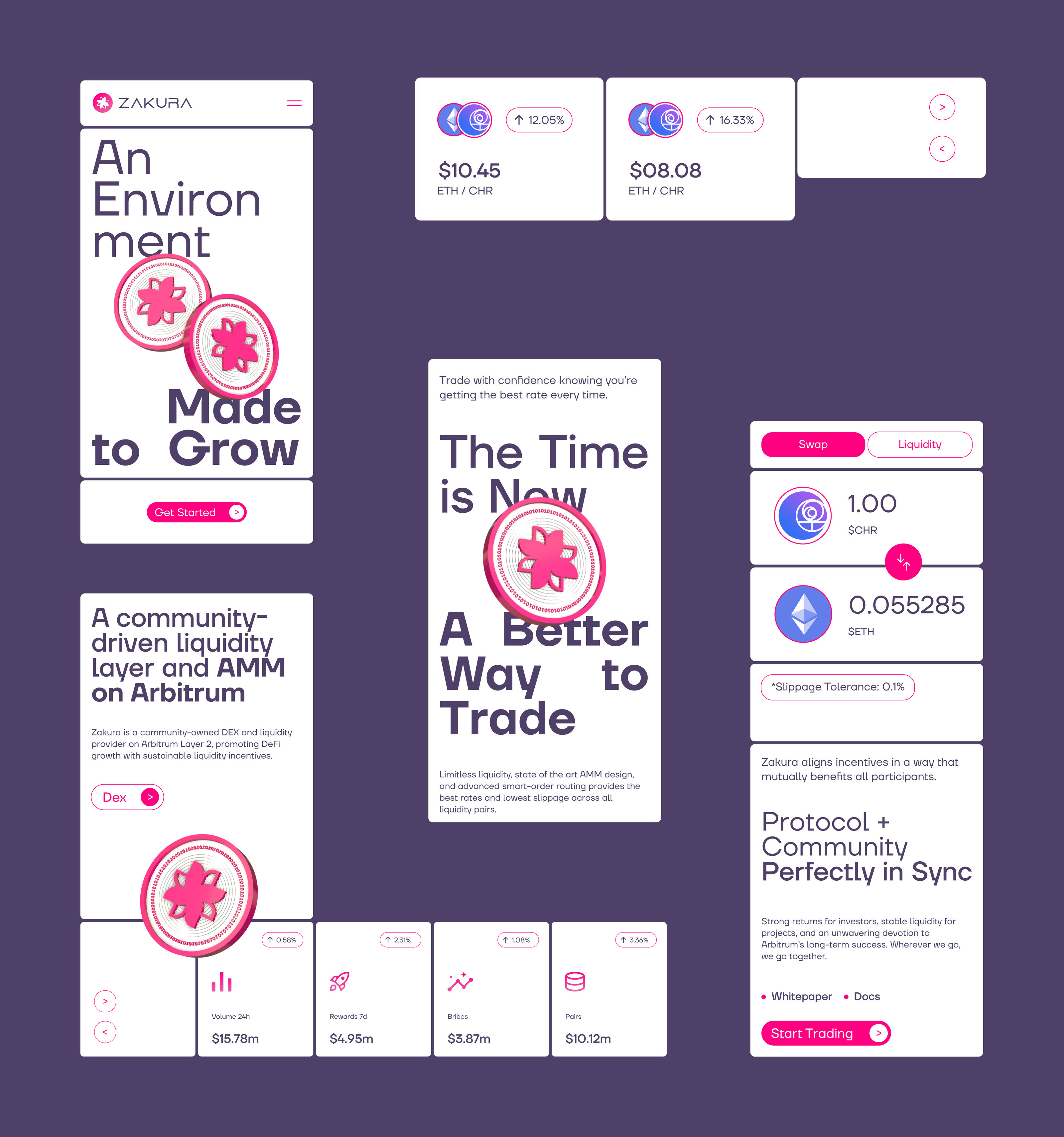 Zakura — Crypto Platform — Изображение №2 — Интерфейсы, Анимация на Dprofile