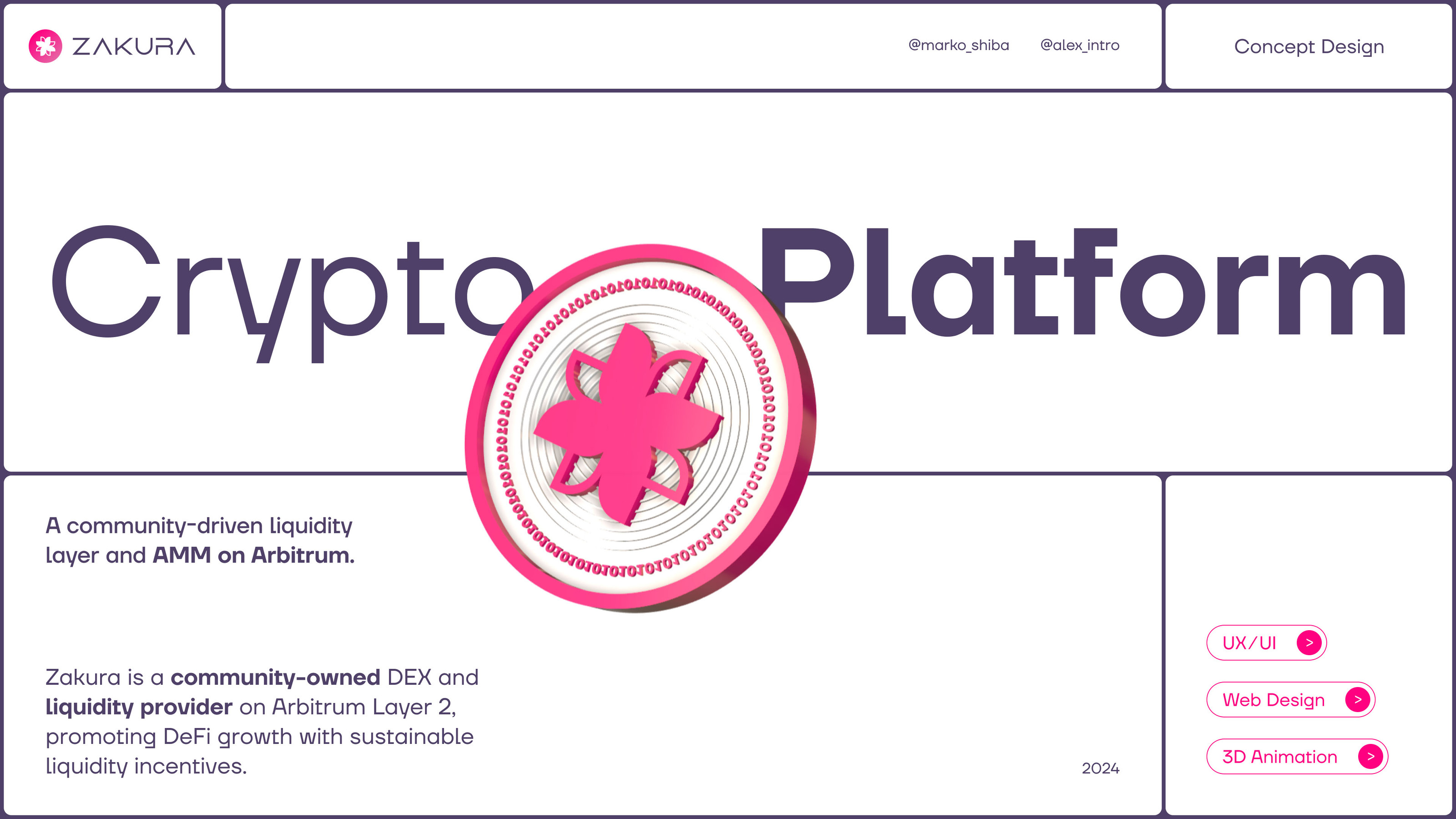 Zakura — Crypto Platform — Изображение №1 — Интерфейсы, Анимация на Dprofile
