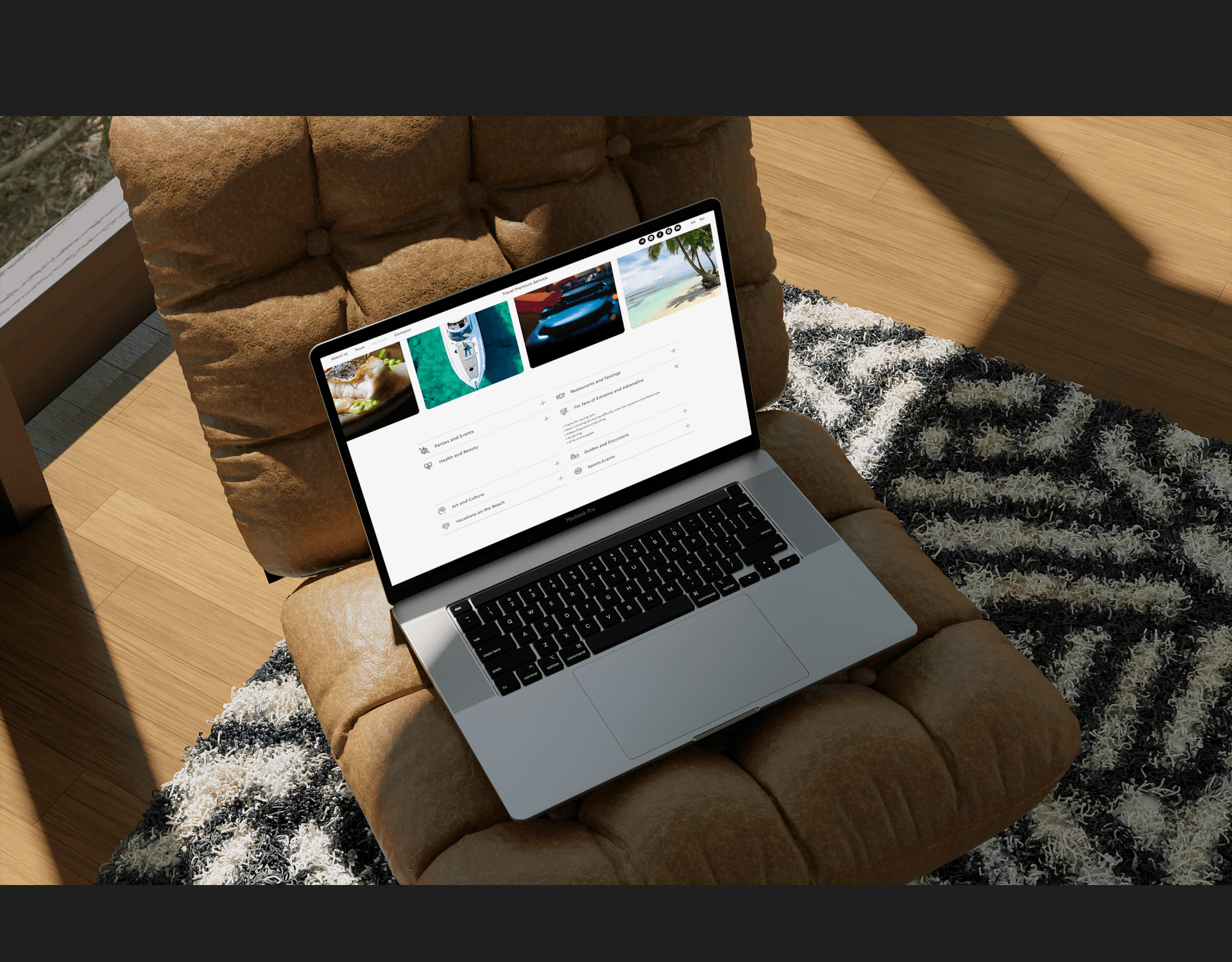 Touristic Website [Premium Template] — Изображение №4 — Интерфейсы, Маркетинг на Dprofile