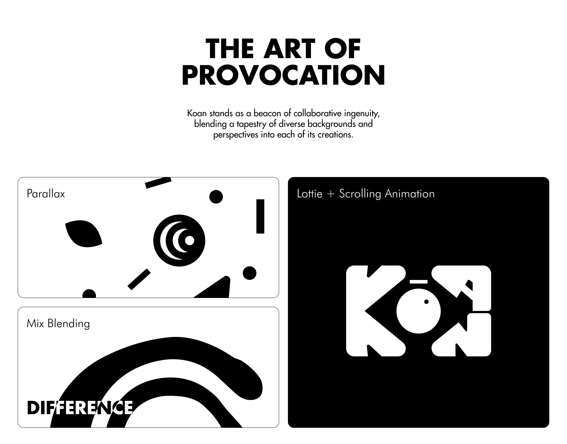 MOTI | KOAN — Изображение №13 — Интерфейсы, Анимация на Dprofile