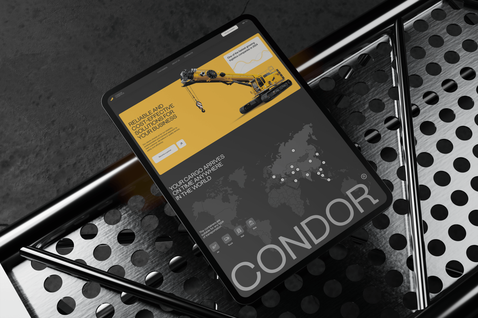 CONDOR LOGISTICS — Изображение №21 — Интерфейсы, Брендинг на Dprofile
