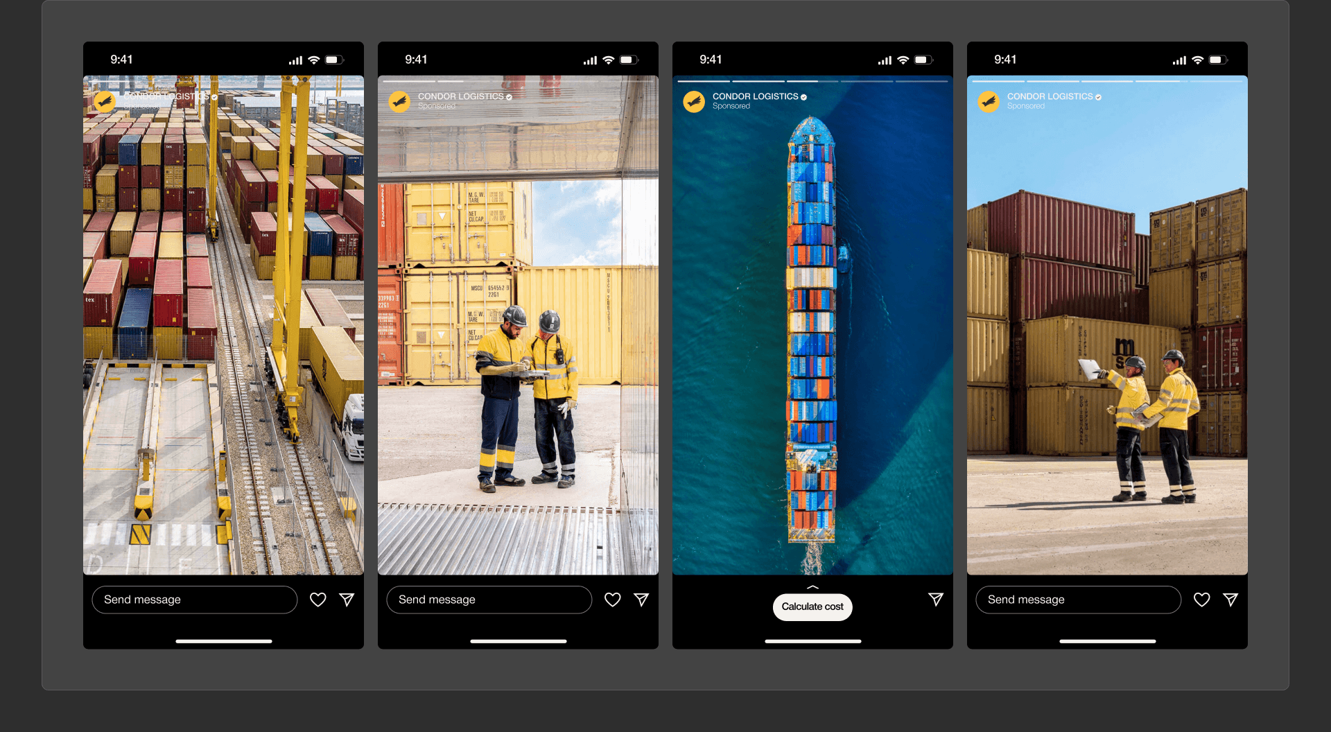 CONDOR LOGISTICS — Изображение №18 — Интерфейсы, Брендинг на Dprofile
