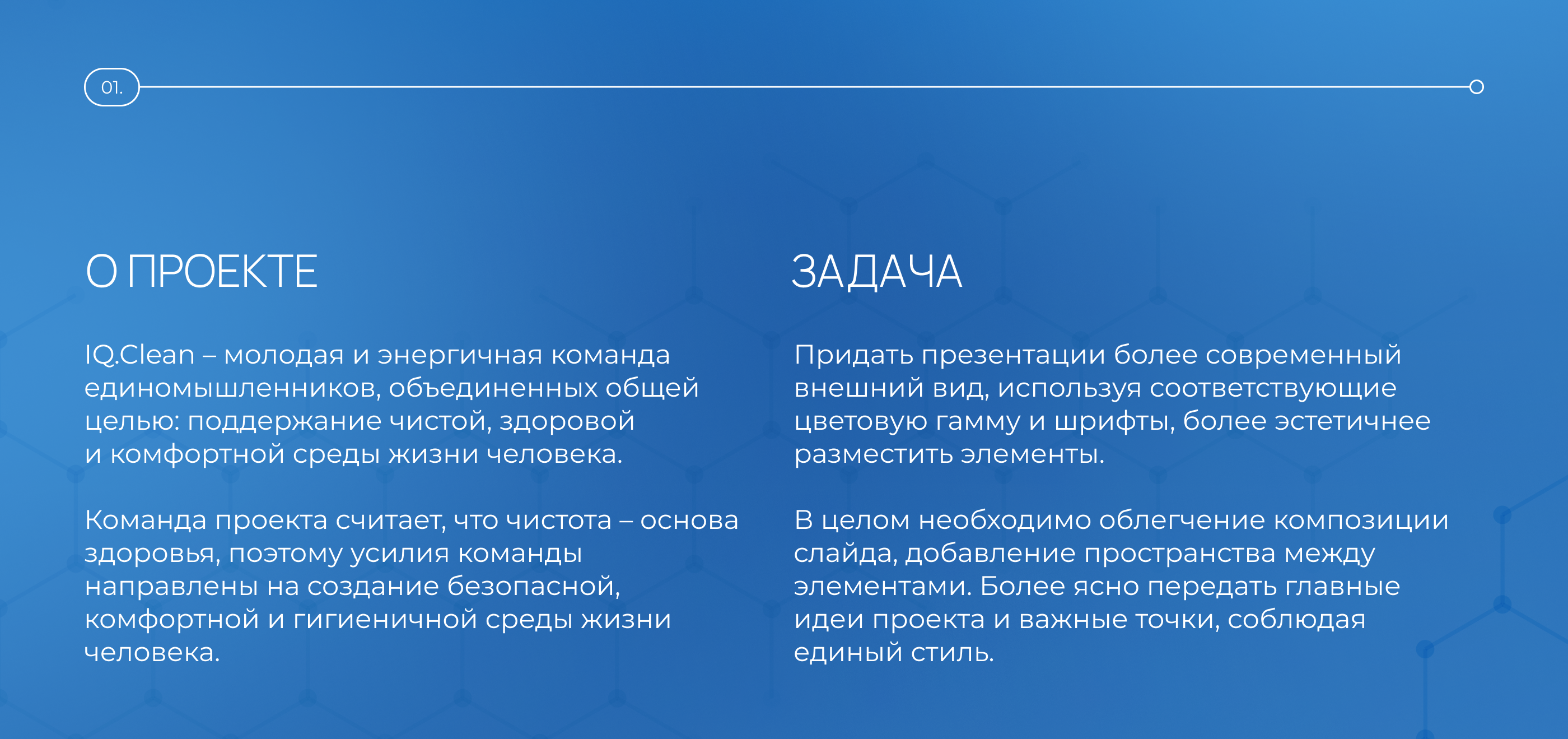 Презентация для бренда IQ.Clean — Изображение №2 — Графика, Маркетинг на Dprofile