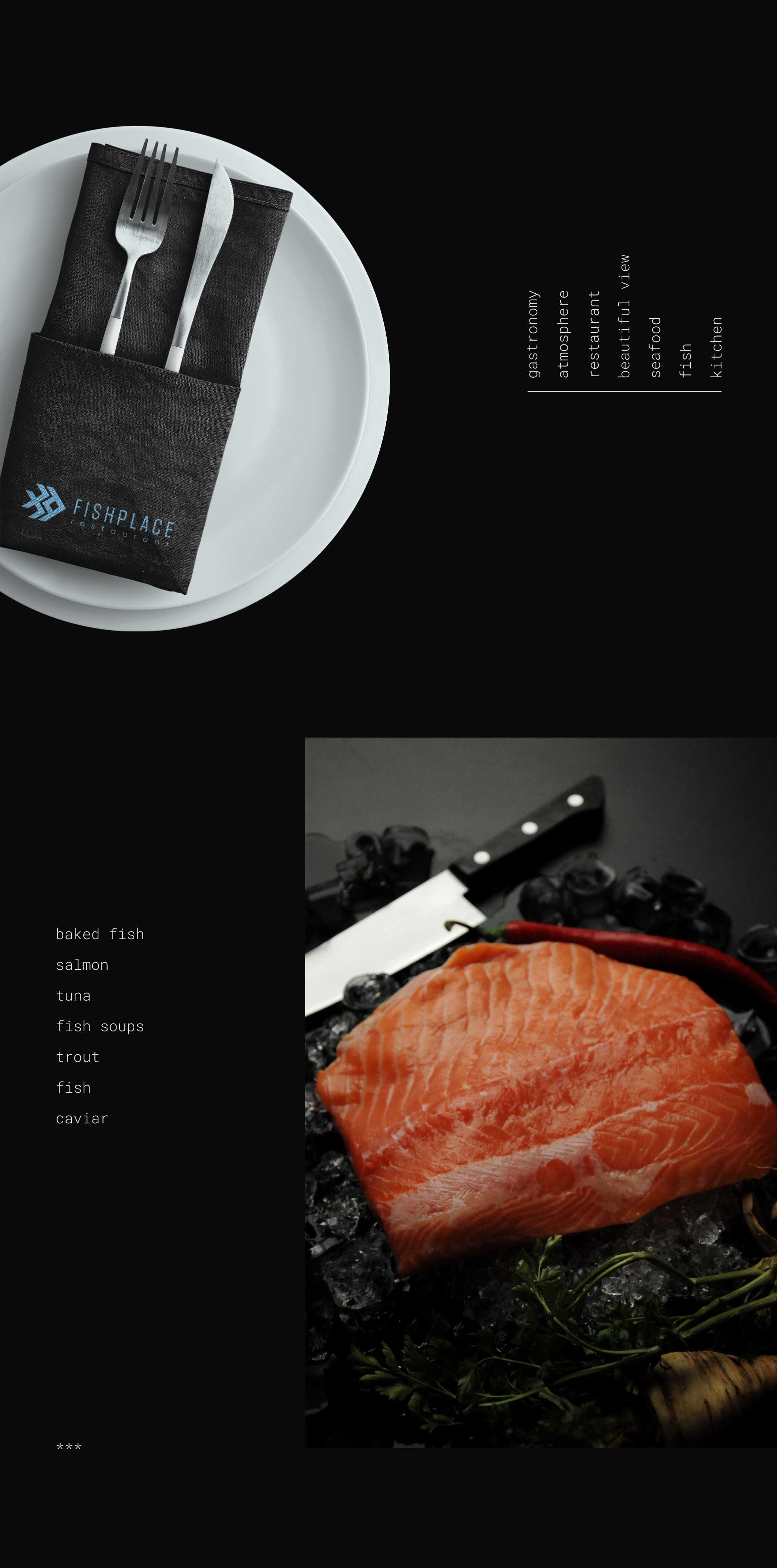 Логотип и фирменный стиль для ресторана FISHPLACE — Изображение №14 — Брендинг на Dprofile