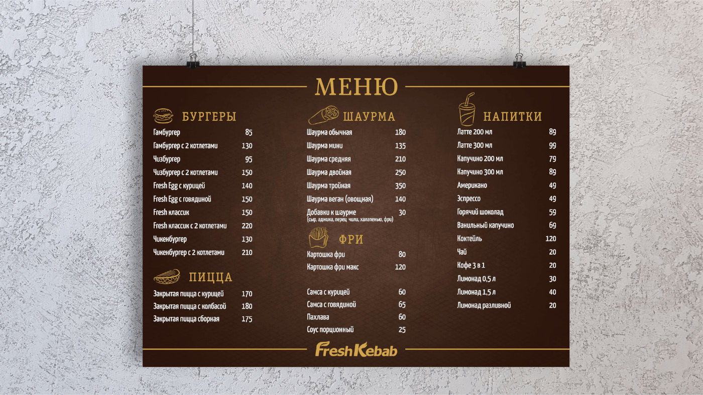 Верстка меню для кафе — Изображение №2 — Брендинг, Графика на Dprofile