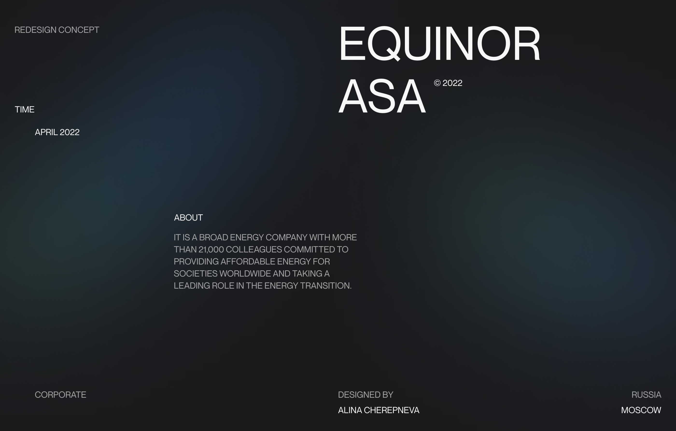 Equinor ASA — Corporate website — Изображение №1 — Брендинг, Интерфейсы на Dprofile