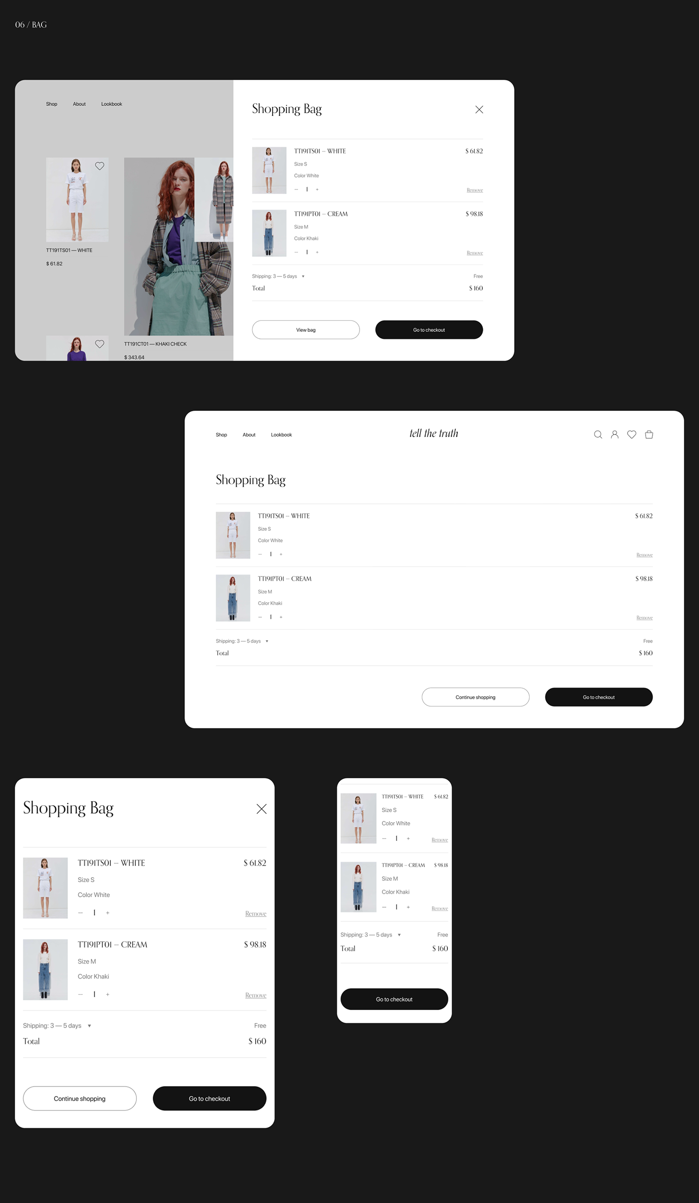 Tell The Truth — E-commerce — Изображение №7 — Интерфейсы на Dprofile