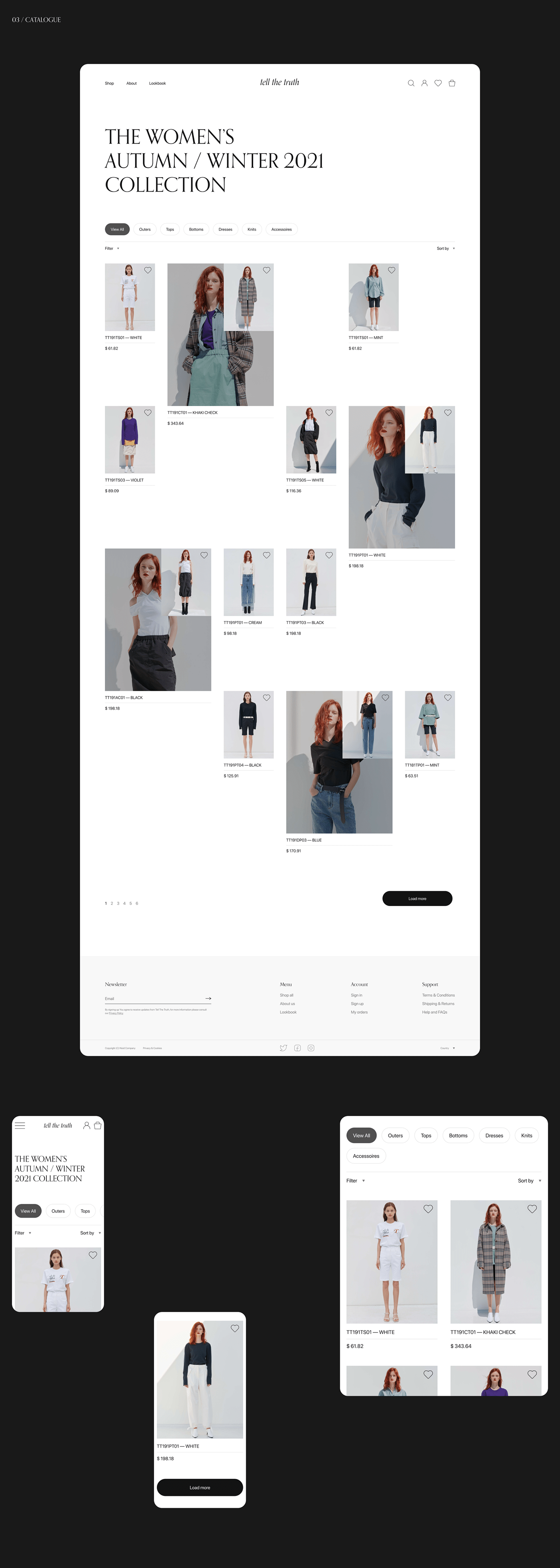 Tell The Truth — E-commerce — Изображение №4 — Интерфейсы на Dprofile