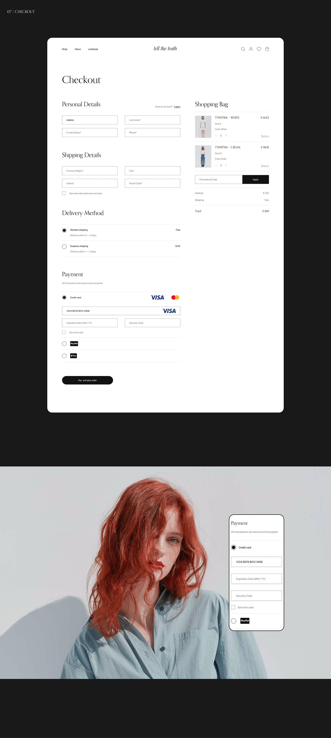 Tell The Truth — E-commerce — Изображение №8 — Интерфейсы на Dprofile