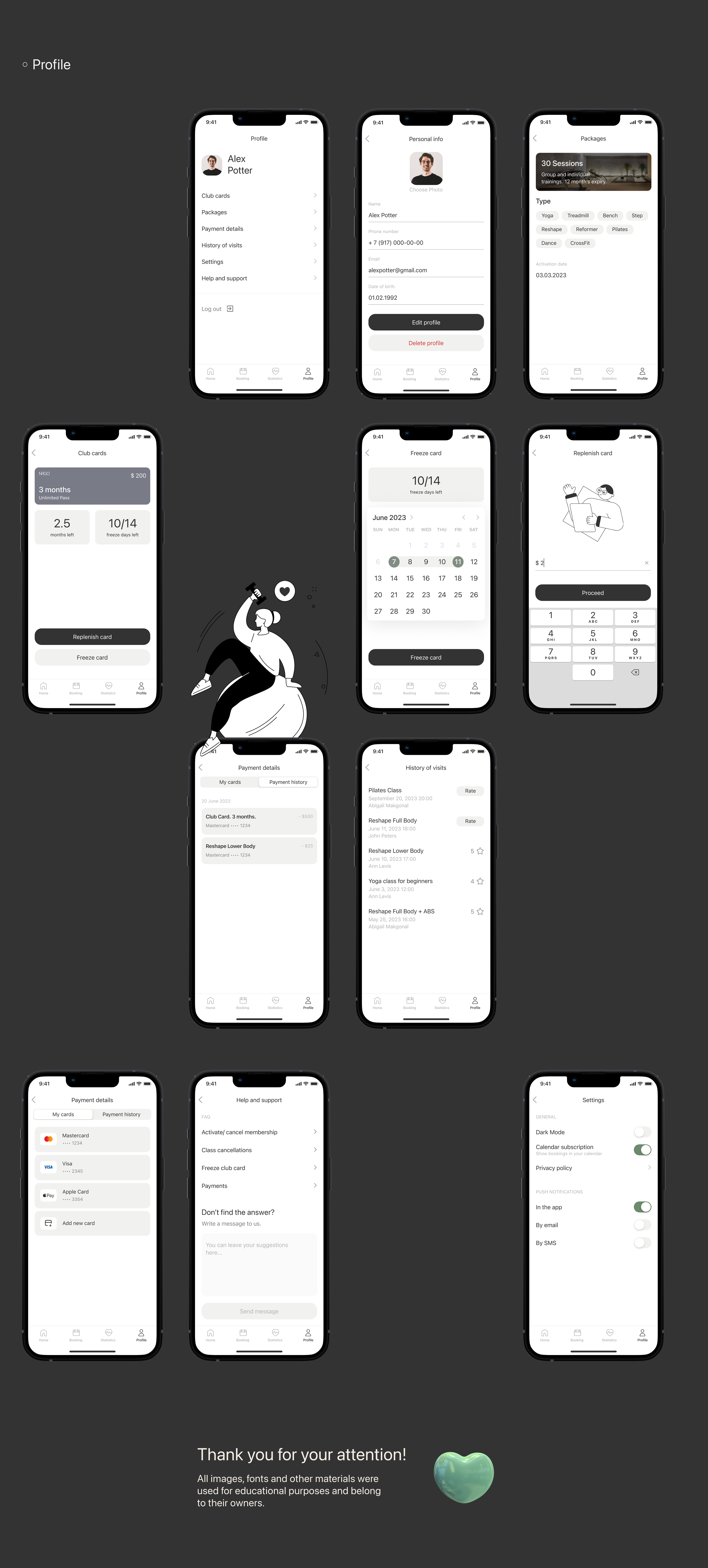 NRGO - Fitness Club App — Изображение №11 — Интерфейсы на Dprofile