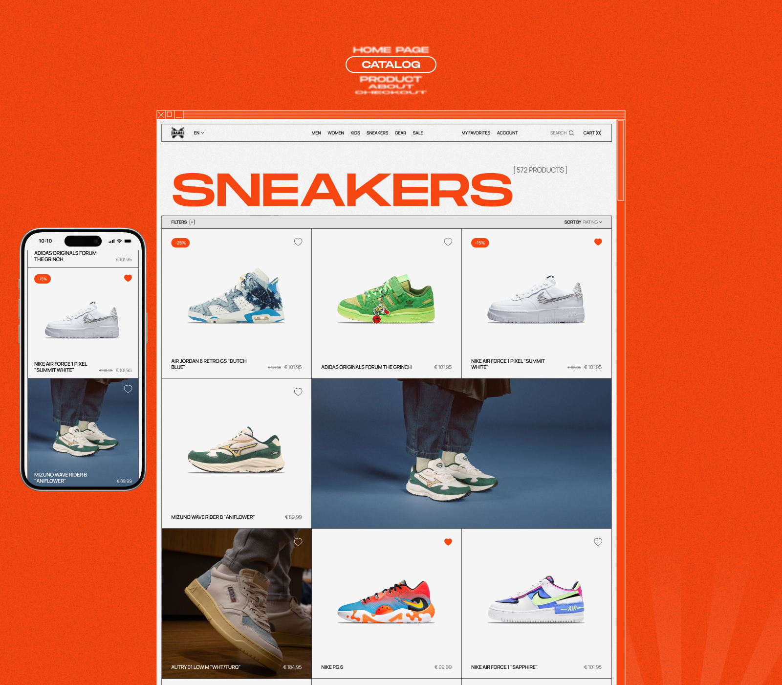 Sneakerbaas | Интернет-магазин кроссовок — Изображение №8 — Интерфейсы на Dprofile