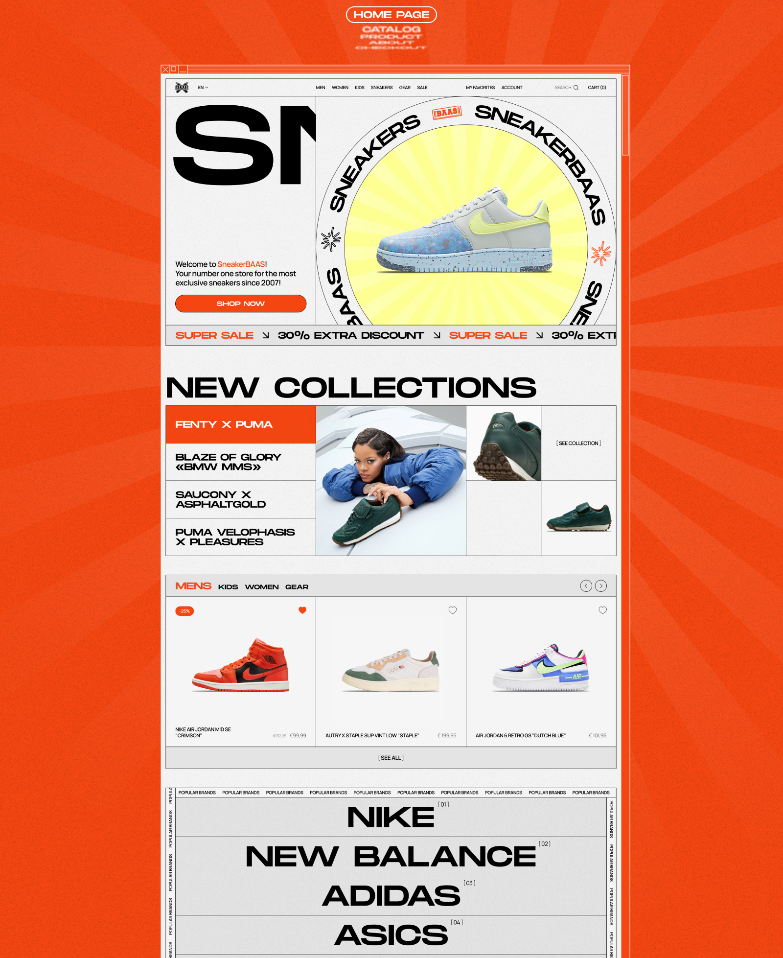 Sneakerbaas | Интернет-магазин кроссовок — Изображение №3 — Интерфейсы на Dprofile