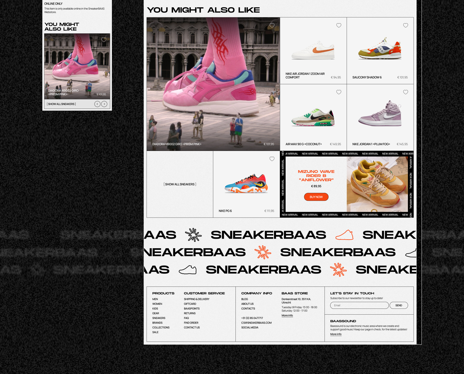 Sneakerbaas | Интернет-магазин кроссовок — Изображение №11 — Интерфейсы на Dprofile
