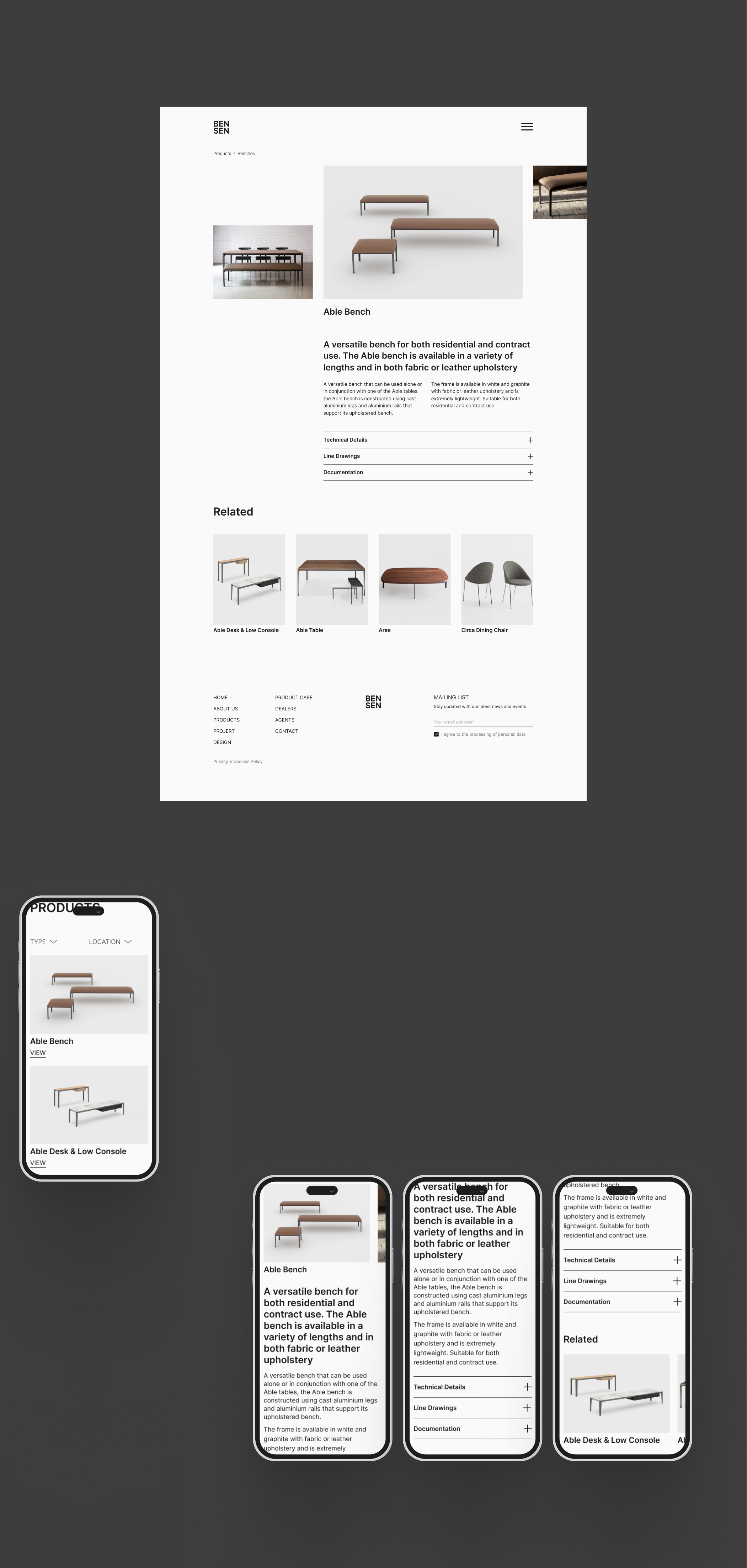 Redesign concept BENSEN website — Изображение №6 — Интерфейсы на Dprofile