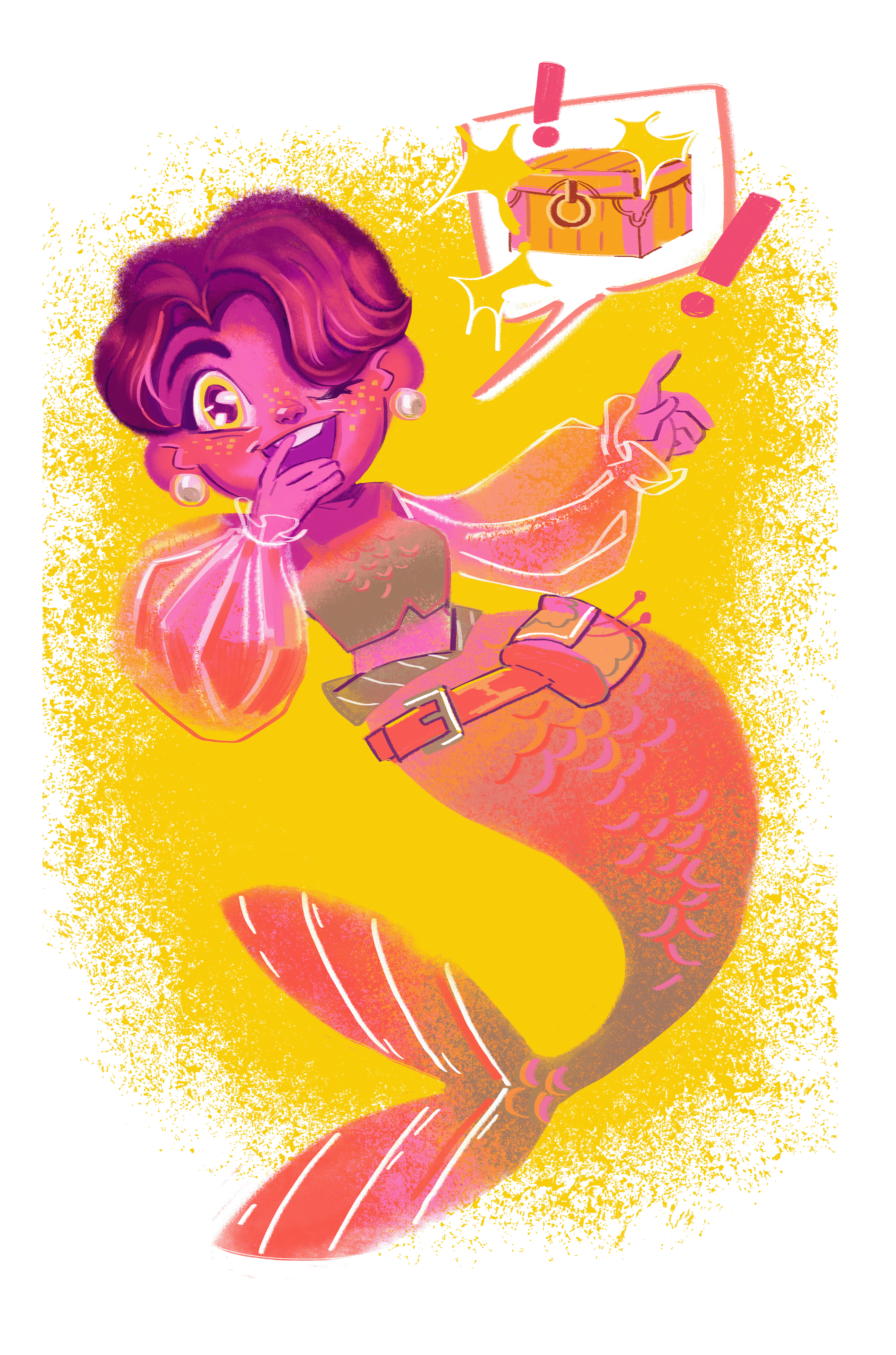 Лея и Мара - иллюстрация детской сказки (mermay) — Изображение №8 — Иллюстрация на Dprofile