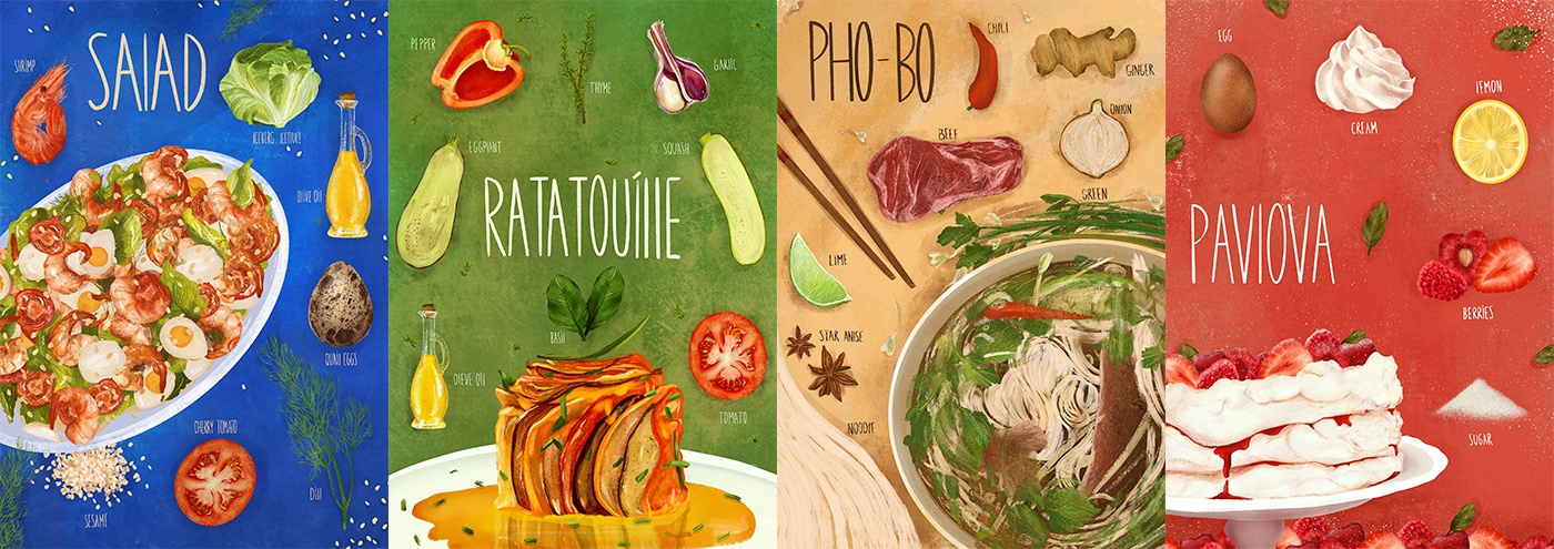 FOOD ILLUSTRATION — Изображение №2 — Брендинг, Иллюстрация, Графика на Dprofile