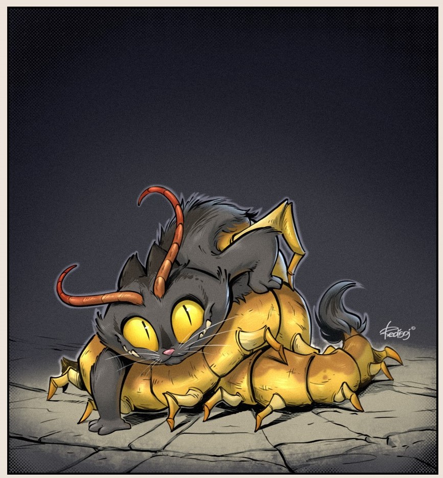 Кошка-многоножка — Изображение №1 — Иллюстрация на Dprofile