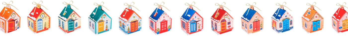 Advent calendar. WINTER HOUSES — Изображение №1 — Брендинг, Иллюстрация на Dprofile