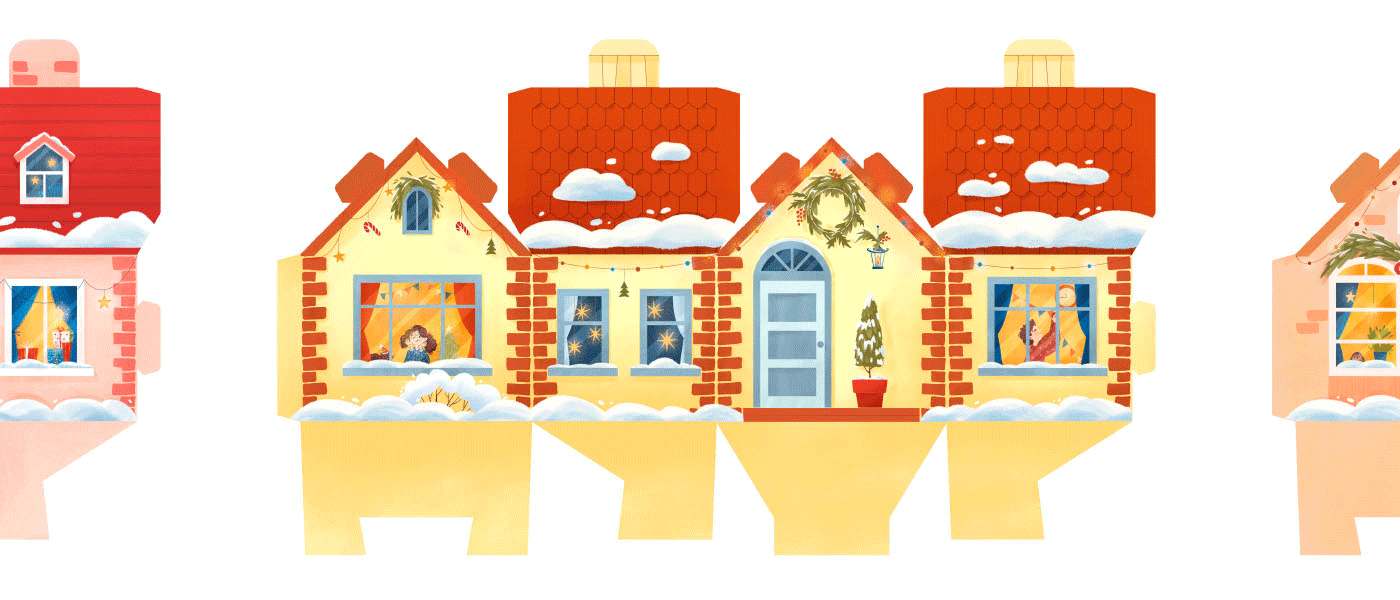 Advent calendar. WINTER HOUSES — Изображение №8 — Брендинг, Иллюстрация на Dprofile