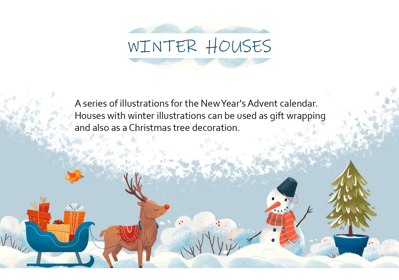 Advent calendar. WINTER HOUSES — Изображение №2 — Брендинг, Иллюстрация на Dprofile