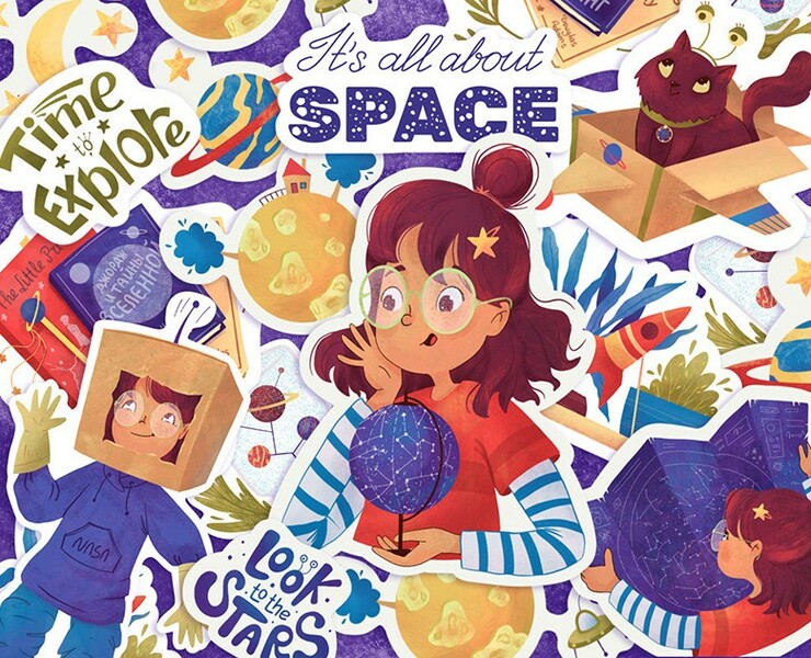 SPACE stickers на Dprofile