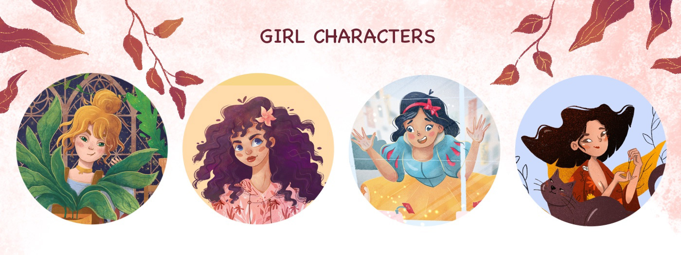 CHARACTER DESIGN. Girls — Изображение №1 — Брендинг, Иллюстрация на Dprofile