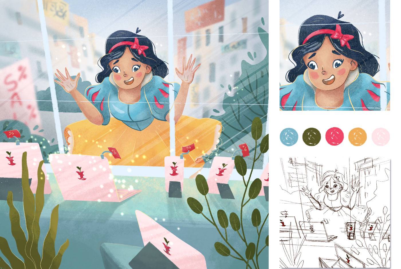 CHARACTER DESIGN. Girls — Изображение №7 — Брендинг, Иллюстрация на Dprofile