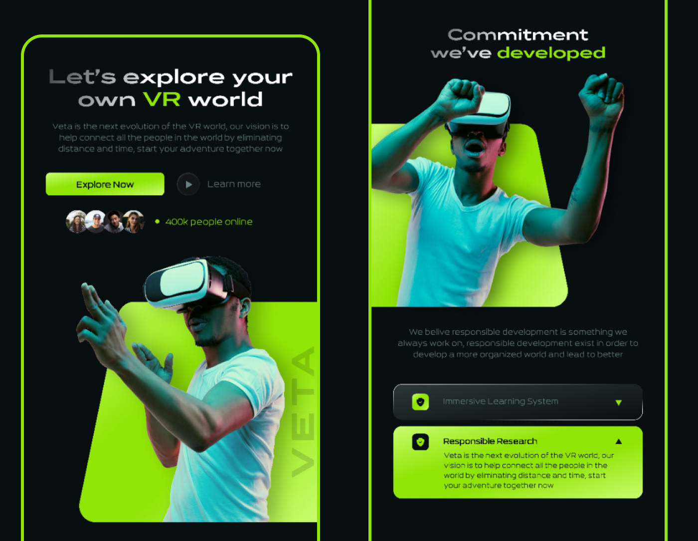 Taplink-сайт для VR проекта — Изображение №2 — Интерфейсы, Маркетинг на Dprofile