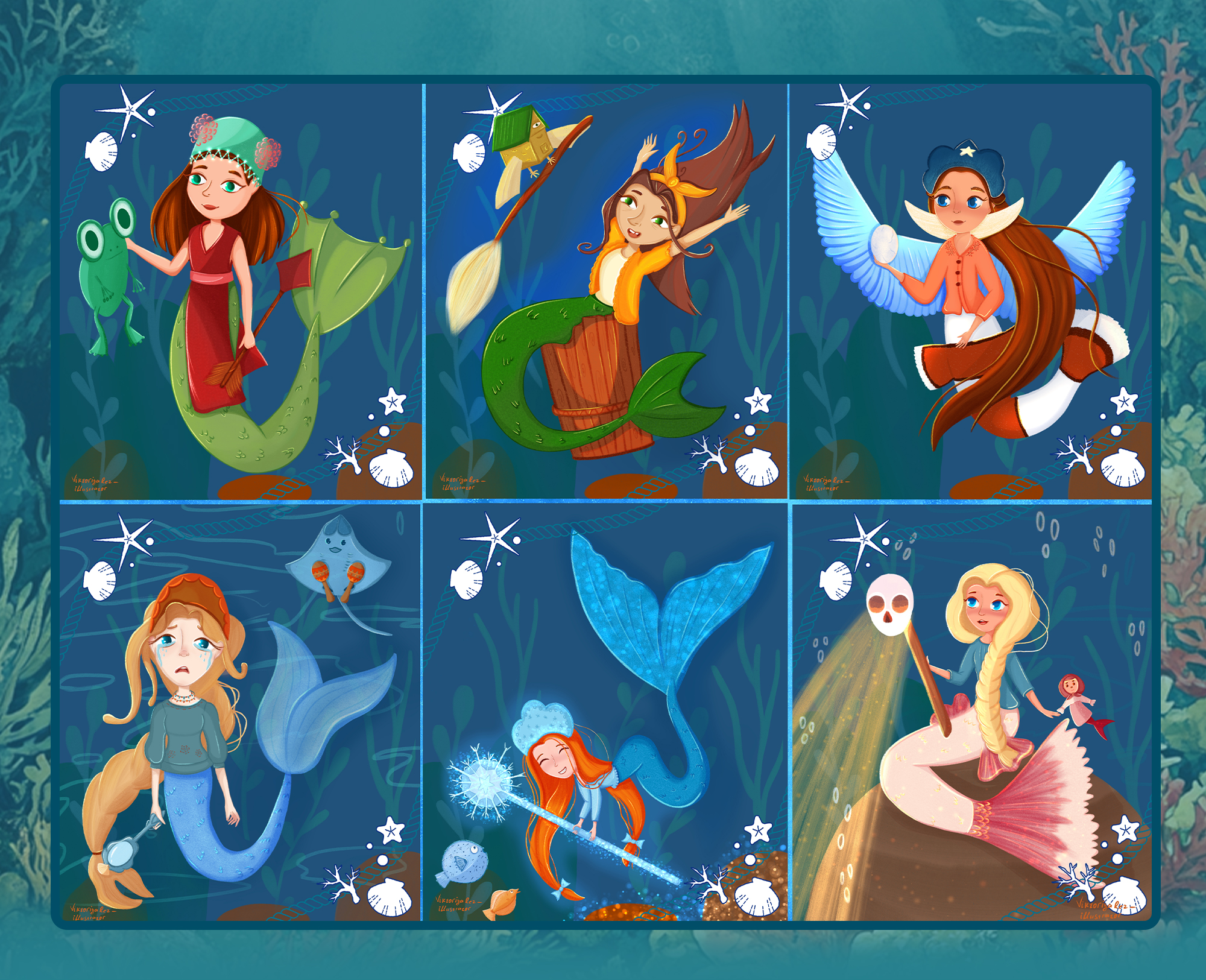 MerMay, русские сказки — Изображение №2 — Иллюстрация на Dprofile
