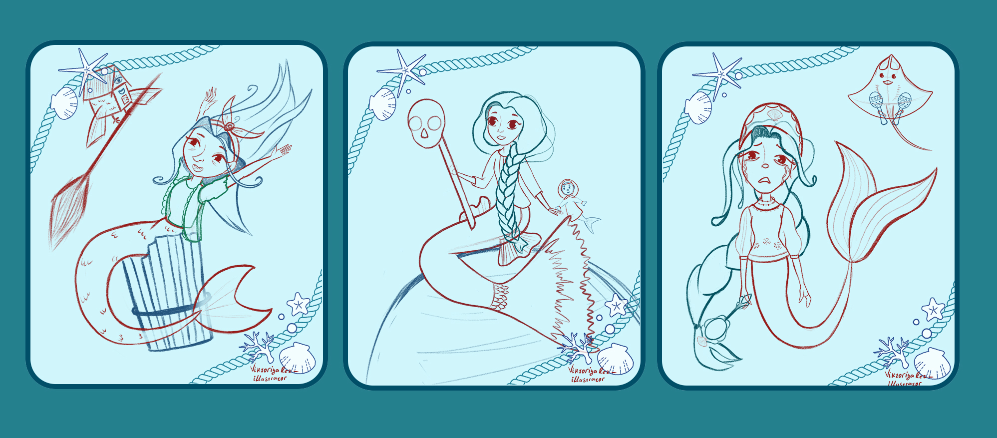 MerMay, русские сказки — Изображение №3 — Иллюстрация на Dprofile