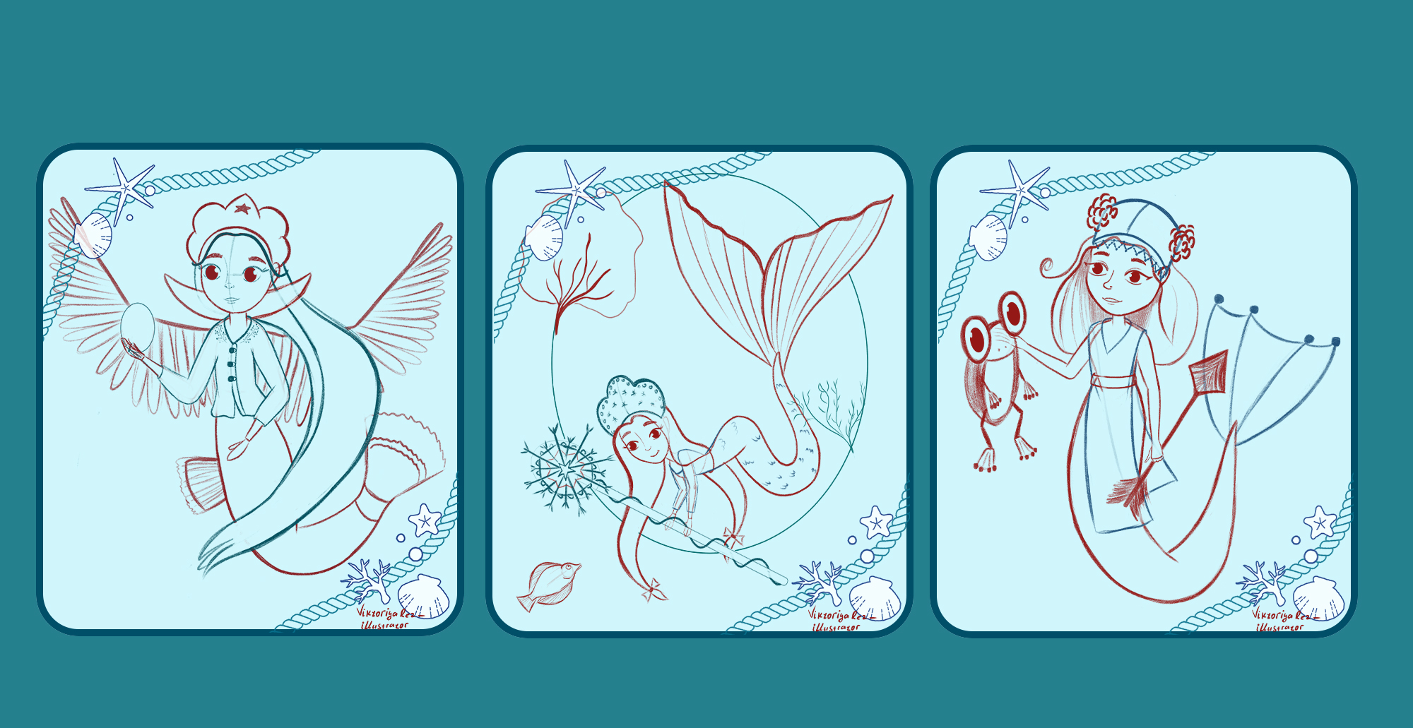 MerMay, русские сказки — Изображение №7 — Иллюстрация на Dprofile