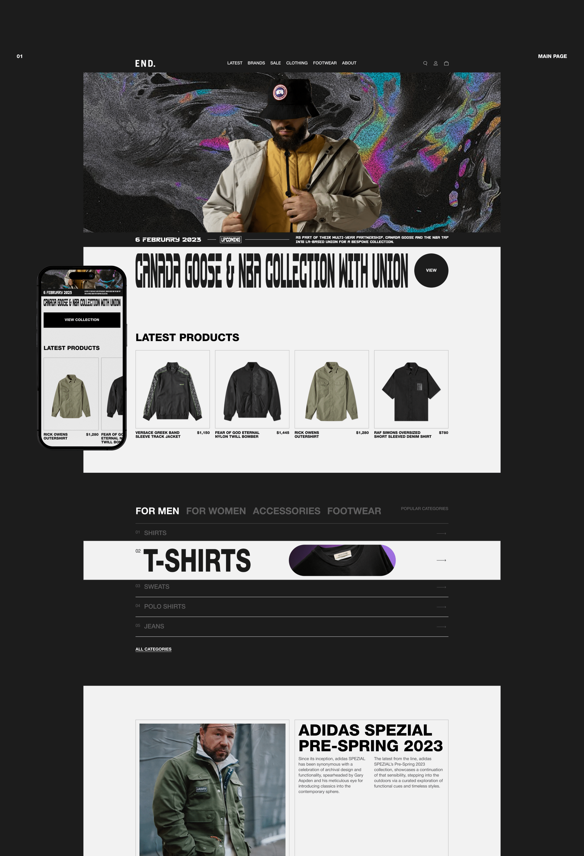 END. | E-commerce redesigne — Изображение №2 — Интерфейсы на Dprofile