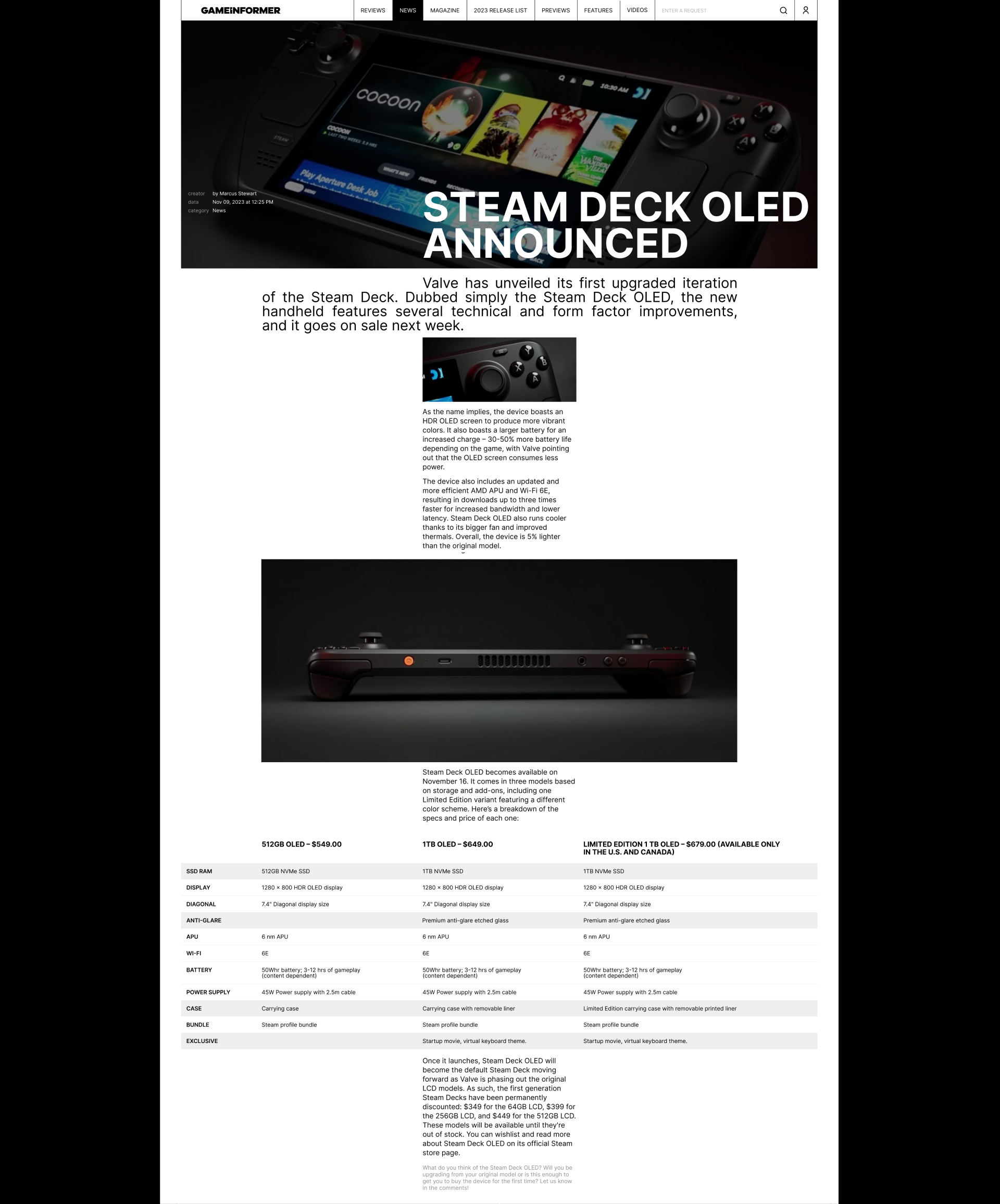 GAMEINFORMER | News website — Изображение №7 — Интерфейсы на Dprofile