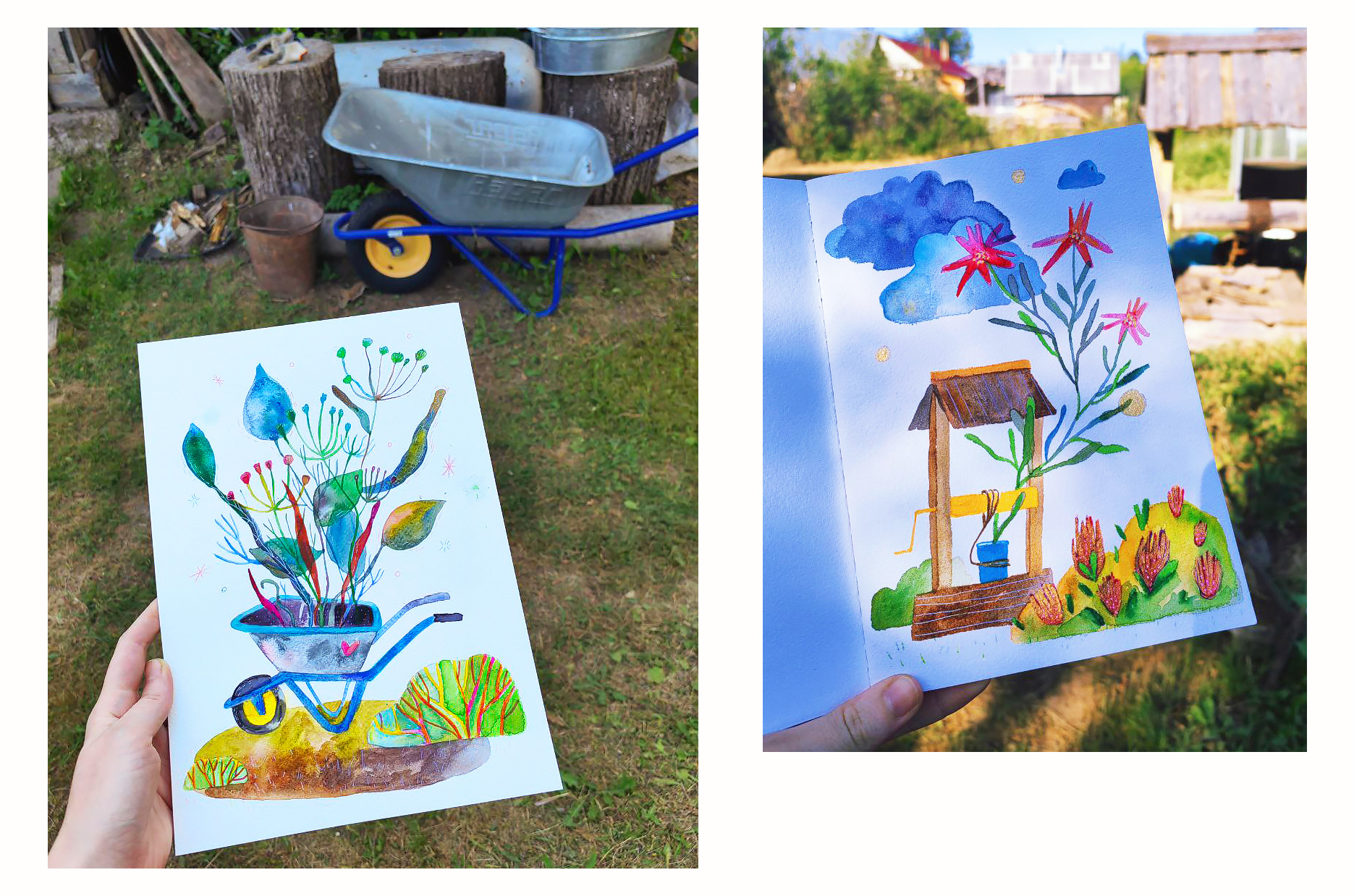 Summer watercolor — Изображение №25 — Иллюстрация на Dprofile