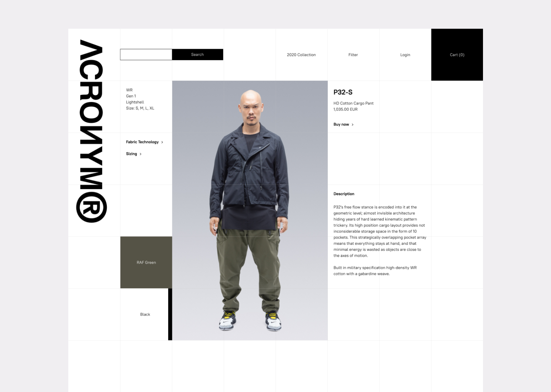 ACRONYM — Редизайн интернет магазина — Изображение №11 — Интерфейсы на Dprofile