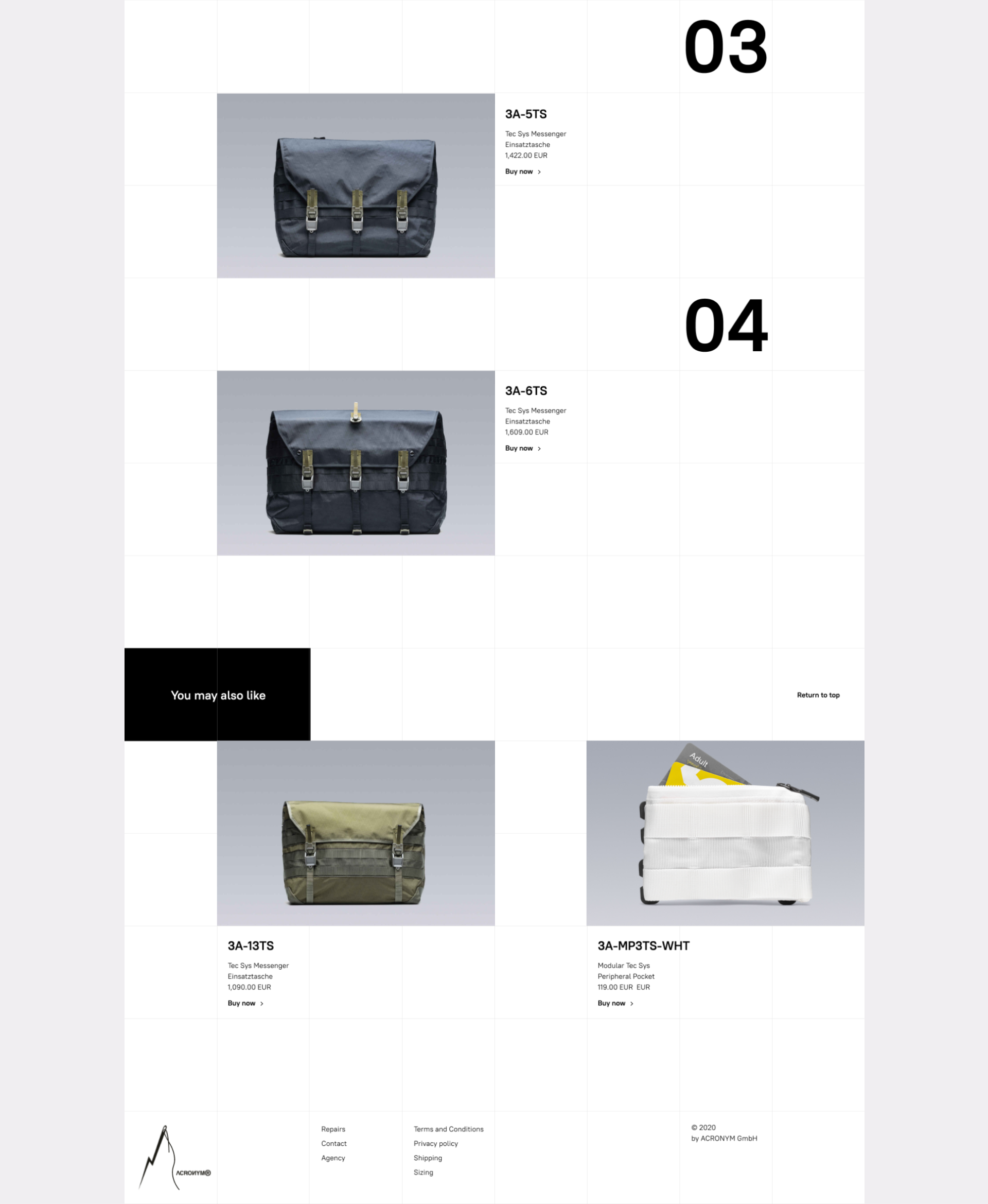 ACRONYM — Редизайн интернет магазина — Изображение №8 — Интерфейсы на Dprofile