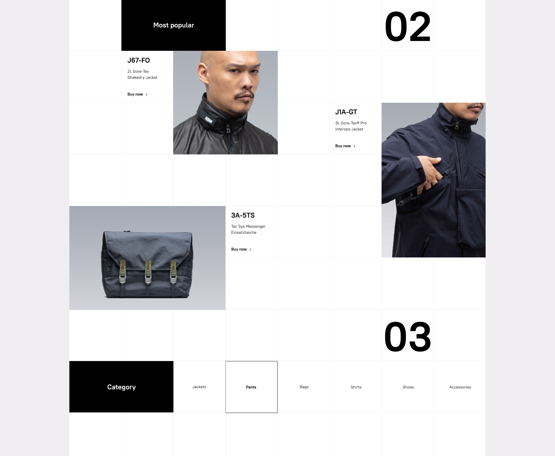 ACRONYM — Редизайн интернет магазина — Изображение №4 — Интерфейсы на Dprofile