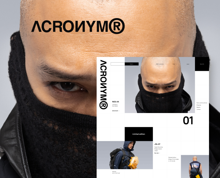 ACRONYM — Редизайн интернет магазина — Интерфейсы на Dprofile